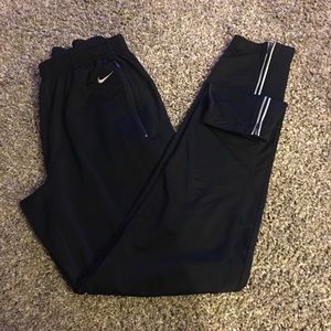 Nike Dri-Fit Black Running Pants Size Medium